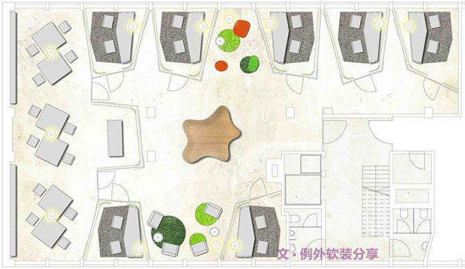 蘇黎世創(chuàng)意設(shè)計(jì)辦公室，工作再忙也來勁-別墅設(shè)計(jì)_軟裝設(shè)計(jì)_室內(nèi)設(shè)計(jì)_豪宅設(shè)計(jì)-深圳例外軟裝設(shè)計(jì)公司